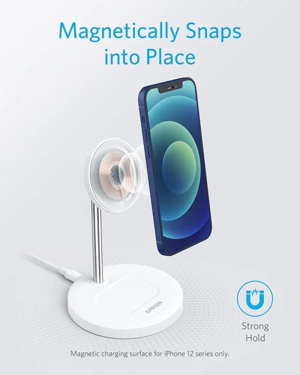 Anker Powerwave Magnetic 2-In-1 Stand Lite - White - Tashqila