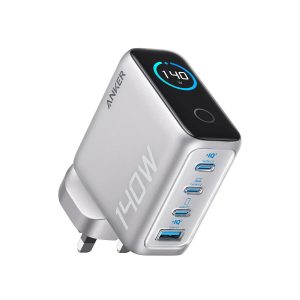 Anker 140W Charger 4-Ports With Usb-C Cable -Silver - Tashqila