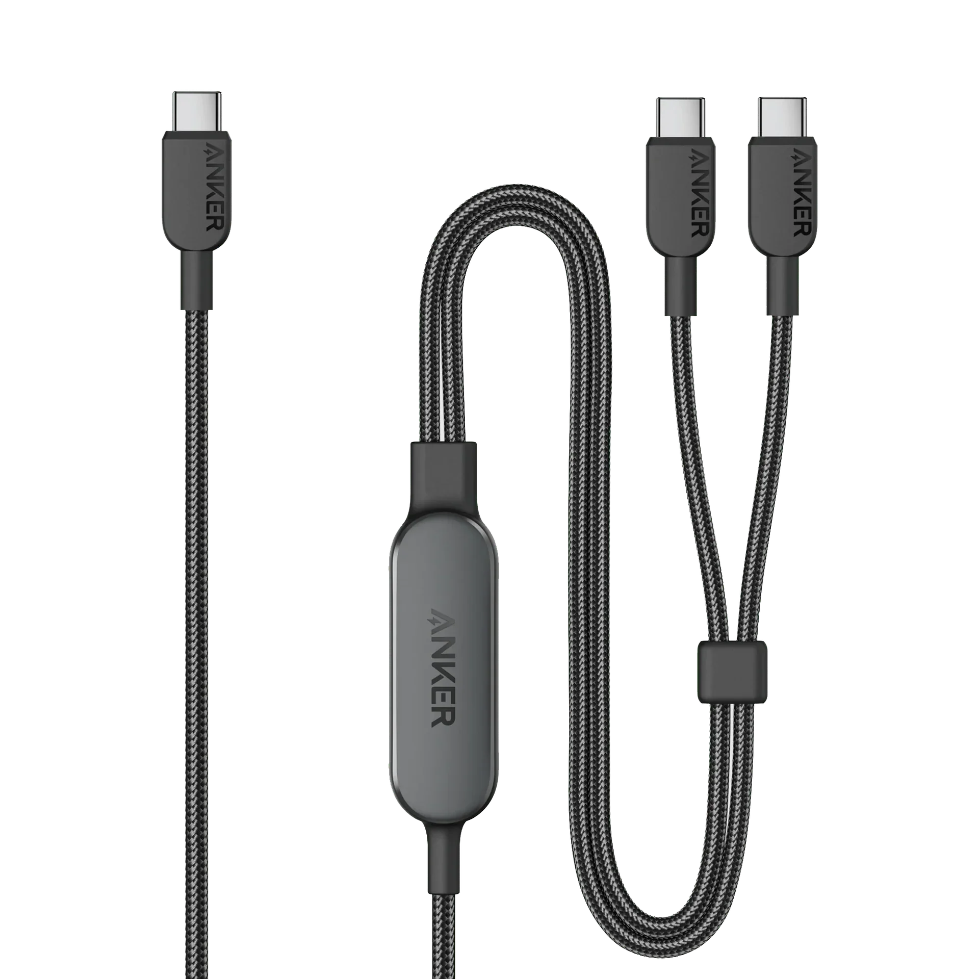 Anker 2-In-1 Usb-C To Usb-C Cable 140W (1.2M/4Ft) -Black - Tashqila