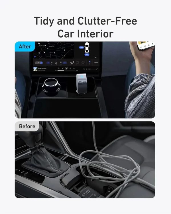 Anker Nano Car Charger (75W, Usb-C Port, Built-In Retractable Usb-C Cable) -Silver - Tashqila