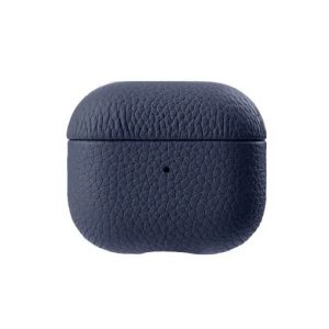 Melkco Airpods 3 Origin Series Premium Leather Cover - Dark Blue - Tashqila