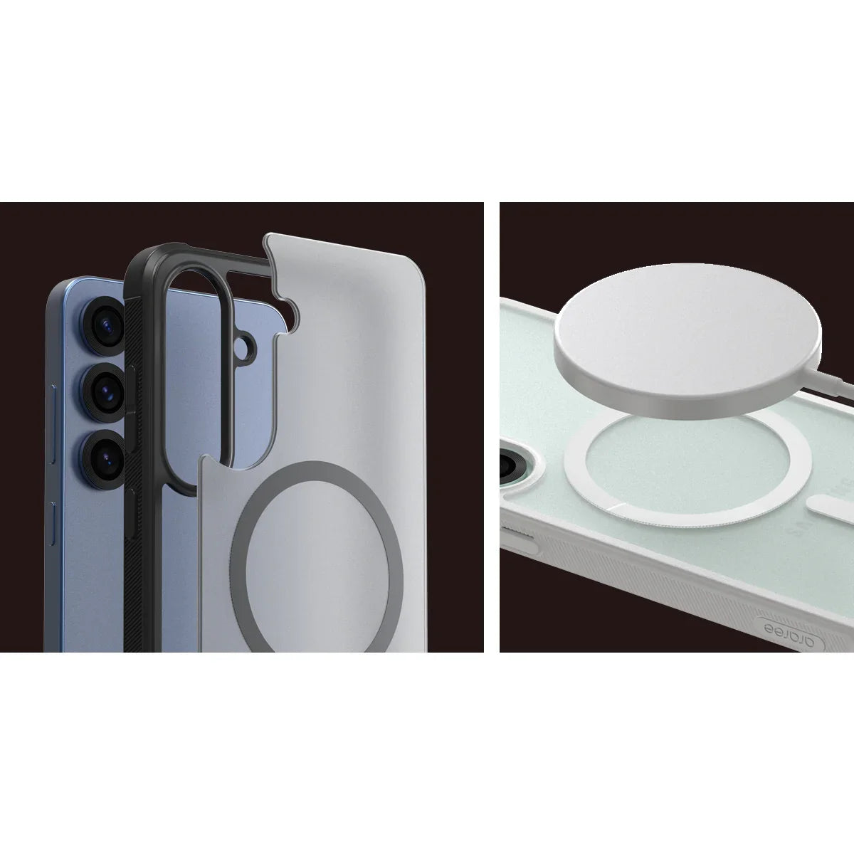 Araree Samsung S25 Plus Duple Armor Magsafe Case - White - Tashqila