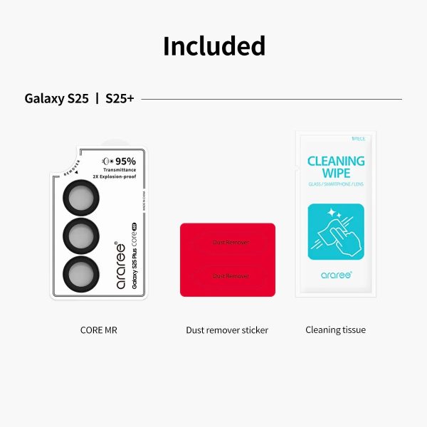 Araree Samsung S25 Plus Metal Ring Camera Lens - Clear - Tashqila