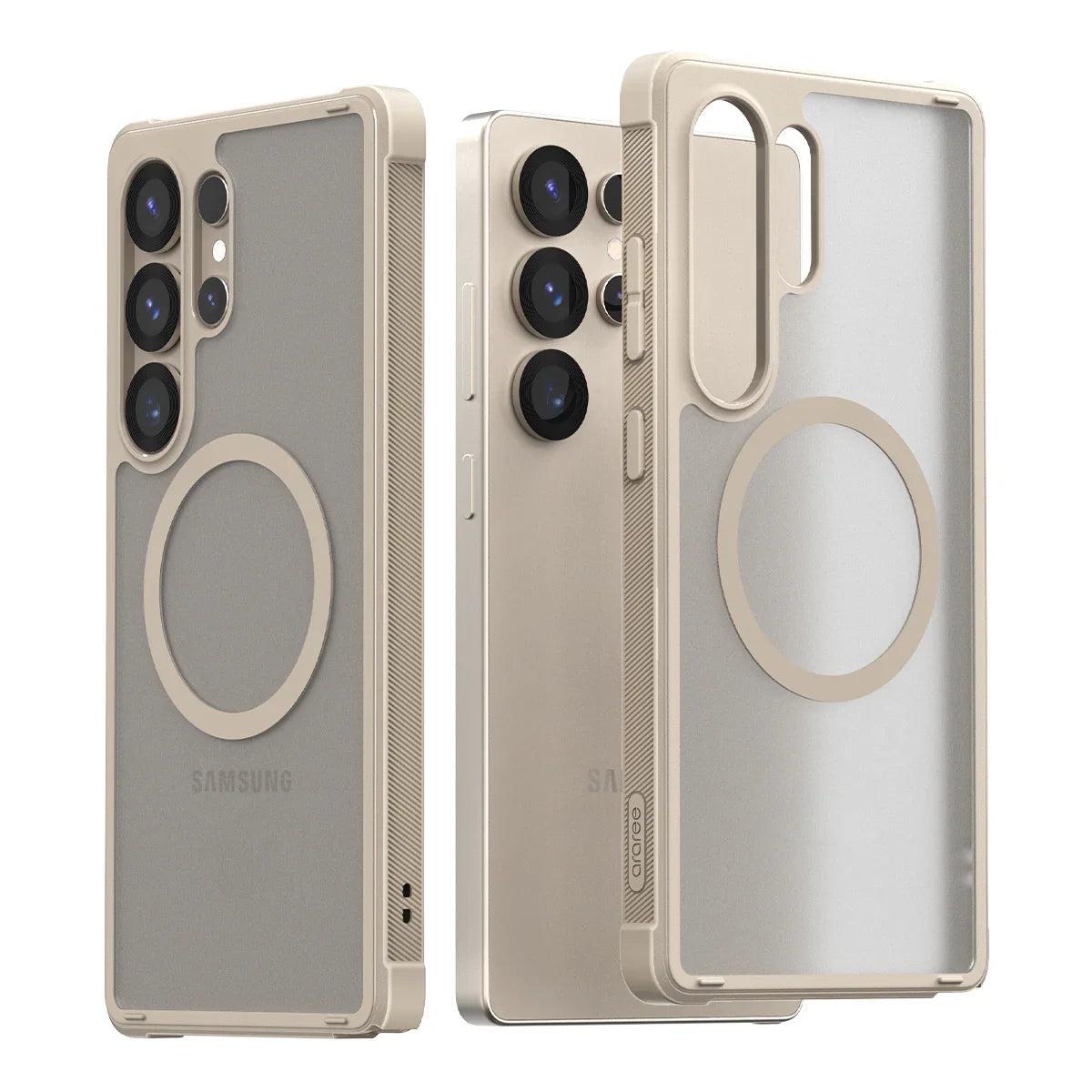Araree Samsung S25 Ultra Duple Armor Magsafe Case - Stone Grey - Tashqila