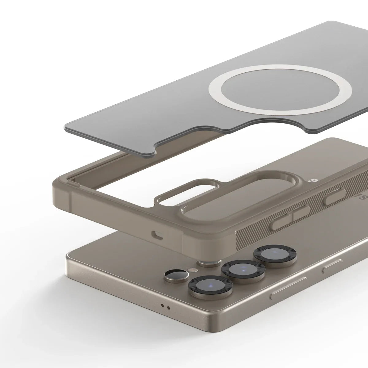 Araree Samsung S25 Ultra Duple Armor Magsafe Case - Stone Grey - Tashqila