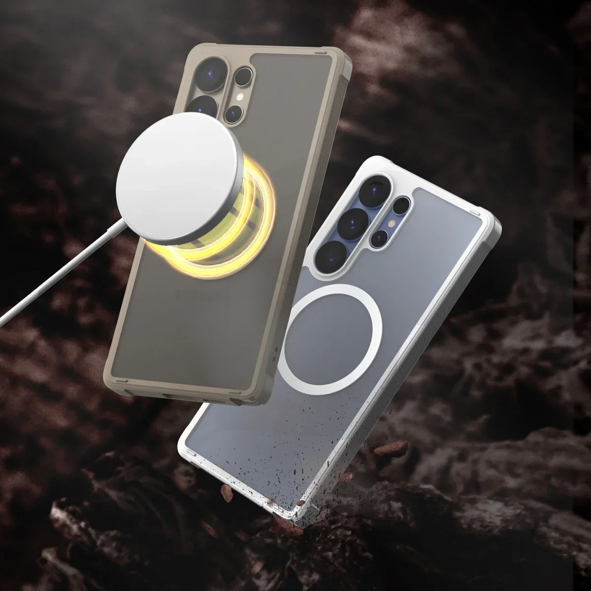 Araree Samsung S25 Ultra Duple Armor Magsafe Case - Stone Grey - Tashqila