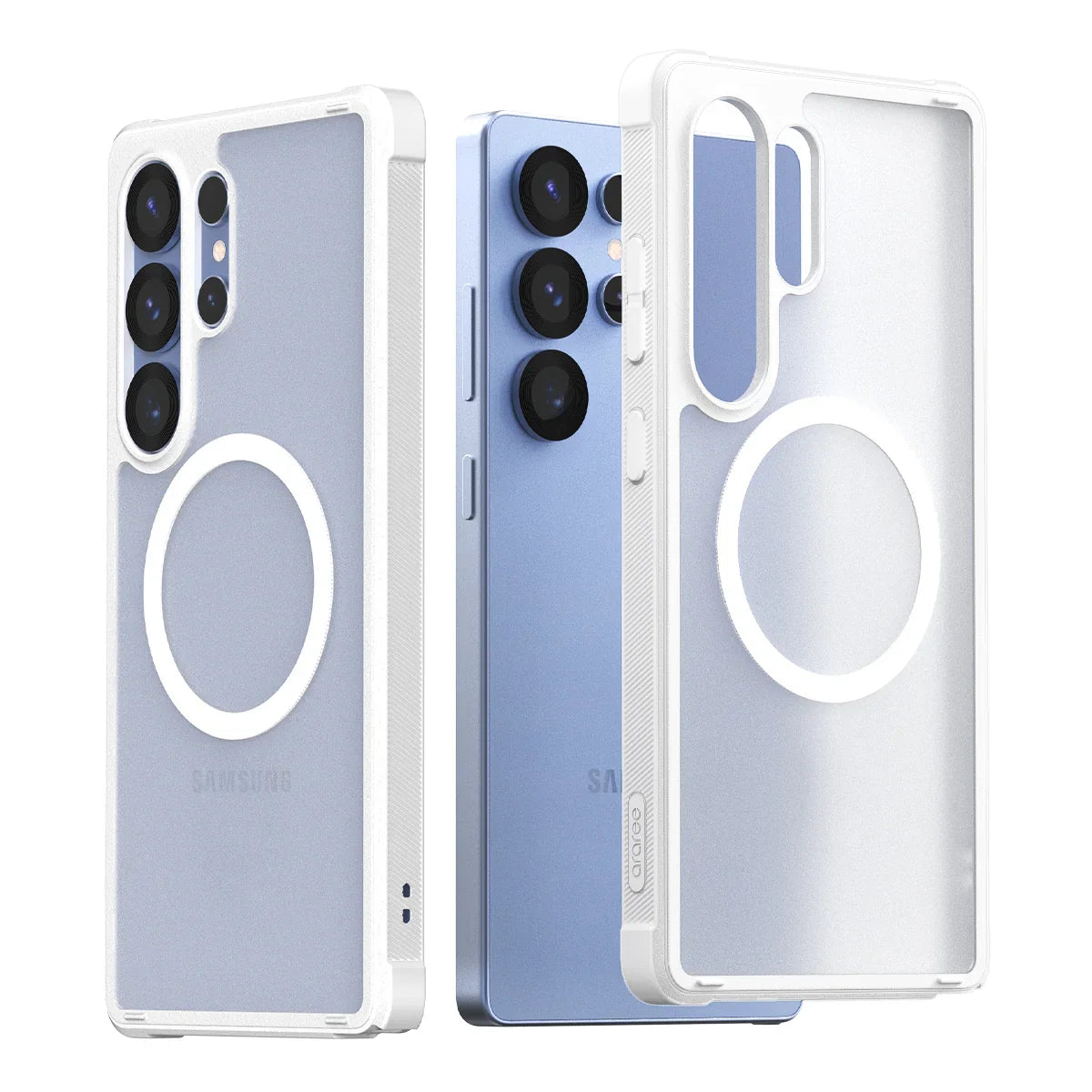 Araree Samsung S25 Ultra Duple Armor Magsafe Case - White - Tashqila