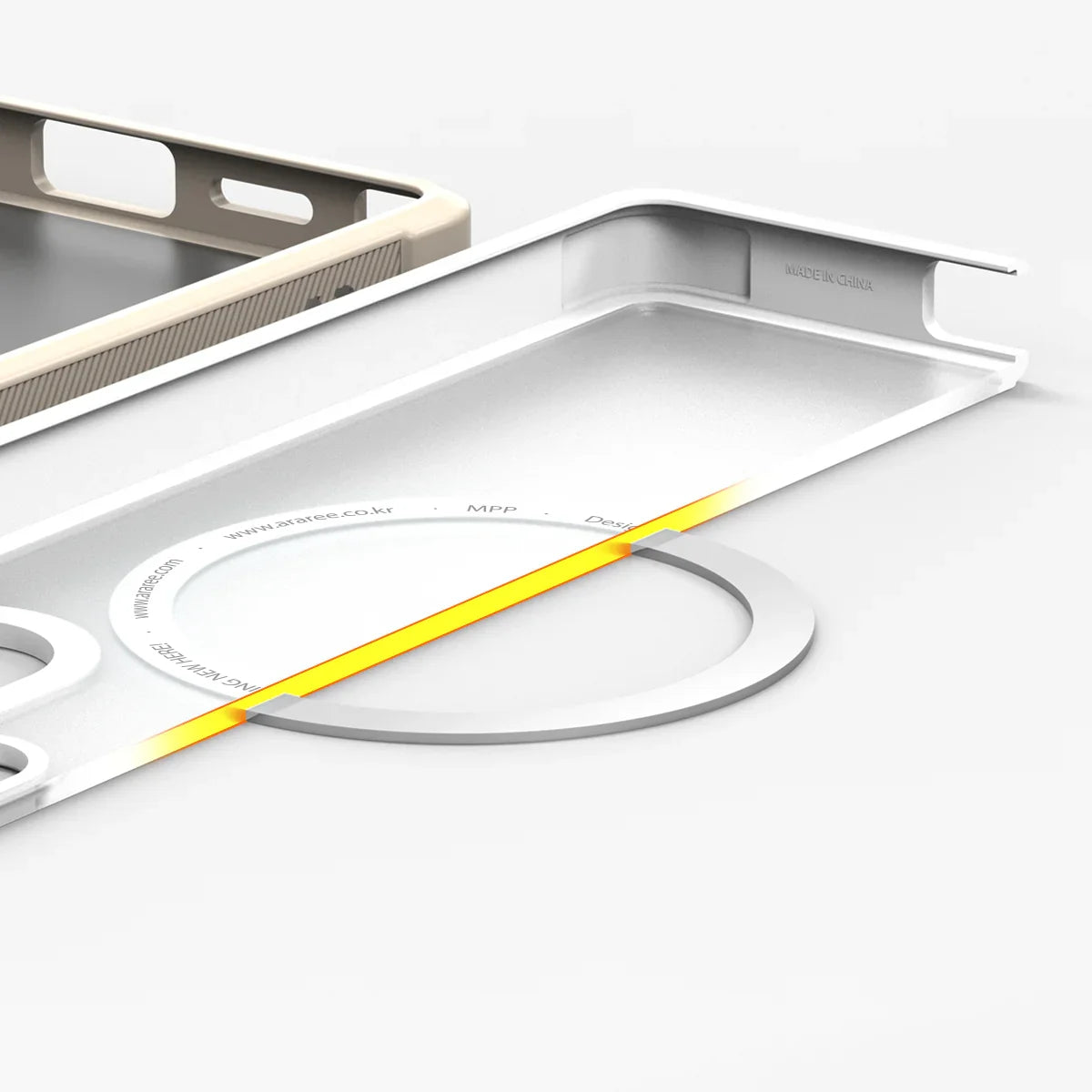 Araree Samsung S25 Ultra Duple Armor Magsafe Case - White - Tashqila