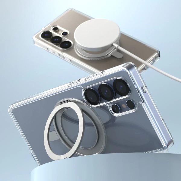Araree Samsung S25 Ultra Duple Stand Magsafe Case - Clear - Tashqila