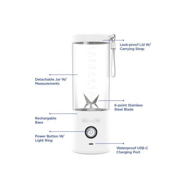BLENDJET V2 Portable 16Oz Blender - White - Tashqila
