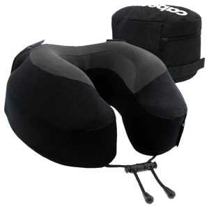 CABEAU Memory Foam Evolution S3 Travel Pillow - Jet Black - Tashqila