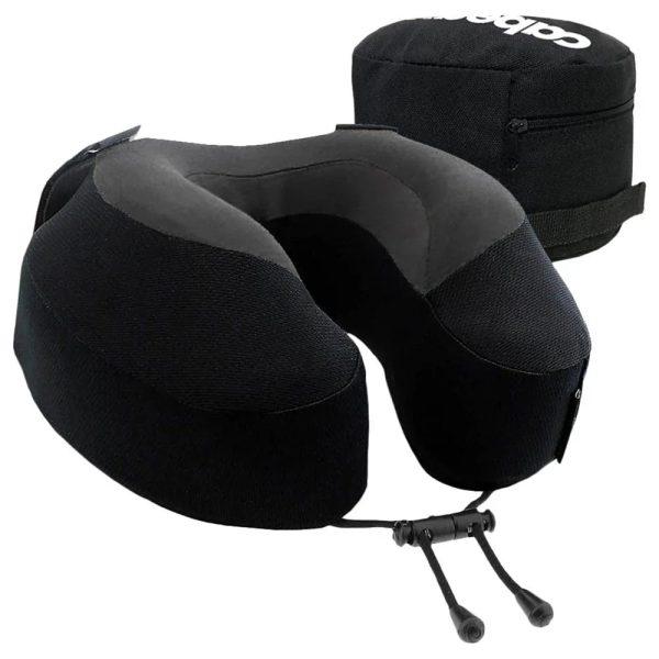 CABEAU Memory Foam Evolution S3 Travel Pillow - Jet Black - Tashqila