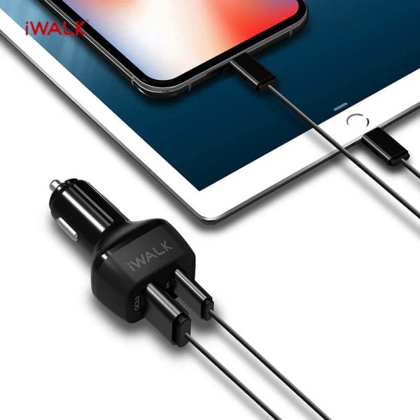 iWalk Power Delivery Car Charger - Black - Tashqila