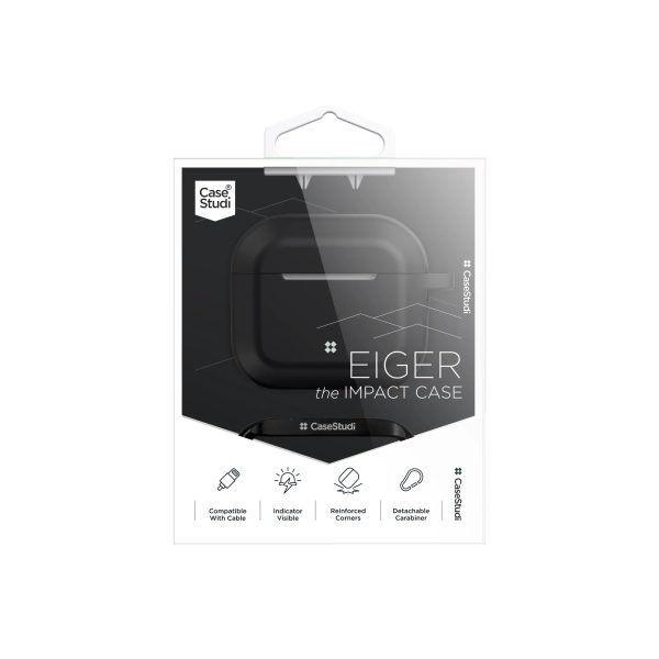 Casestudi Eiger Series Case For Airpods 3 -Black - Tashqila