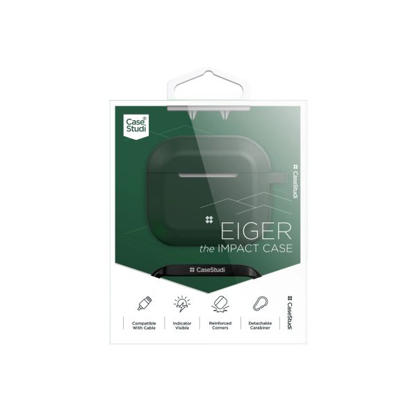 Casestudi Eiger Series Case For Airpods 3 - Green - Tashqila