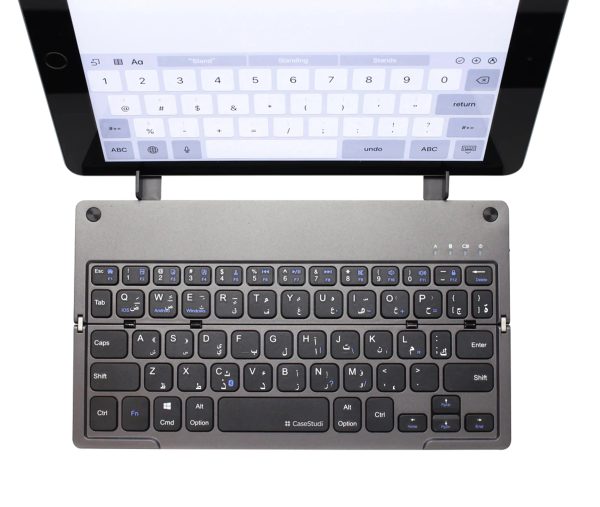 Casestudi Foldboard Bluetooth Wireless Keyboard -Grey - Tashqila