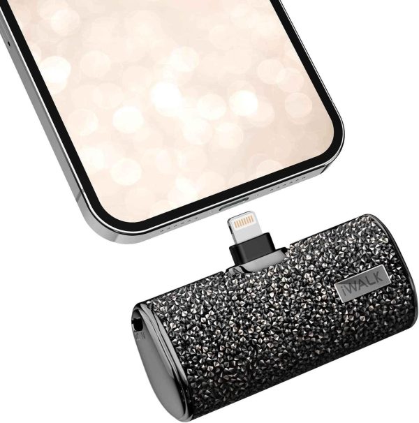 iWalk 4500mAh Lightning Pocket Power Bank - Black Diamond