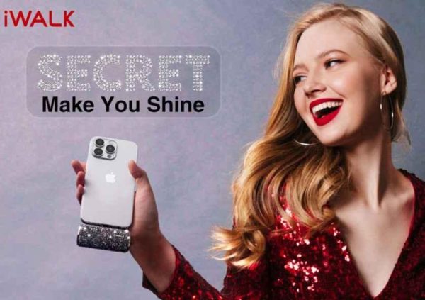 iWalk 4500mAh Lightning Pocket Power Bank - Black Diamond