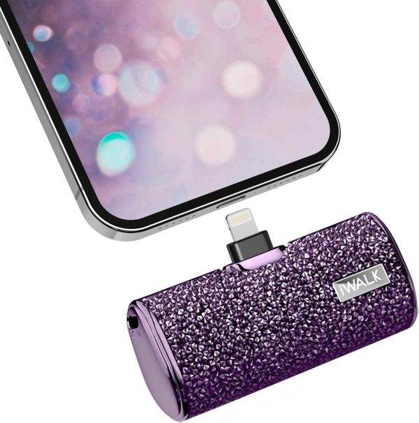 iWalk 4500mAh Lightning Pocket Power Bank - Purple Diamond