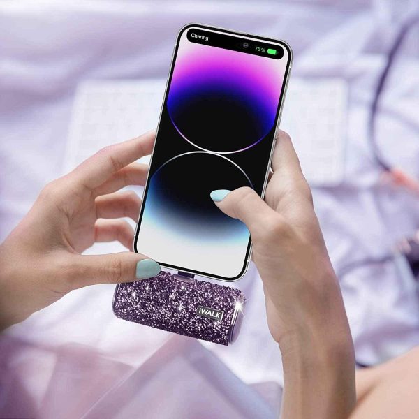iWalk 4500mAh Lightning Pocket Power Bank - Purple Diamond