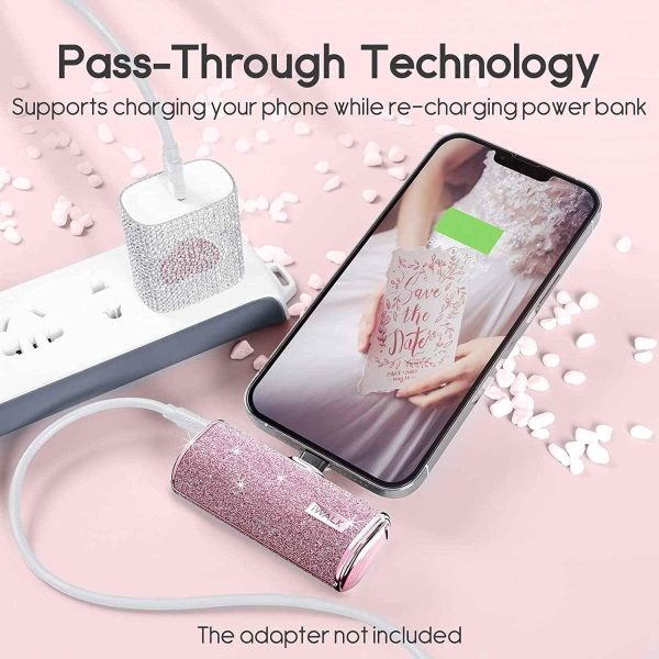 iWalk 4500mAh Lightning Pocket Power Bank - Pink Diamond
