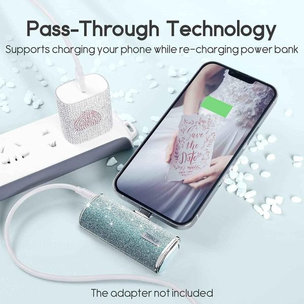 iWalk 4500mAh Lightning Pocket Power Bank - Blue Diamond