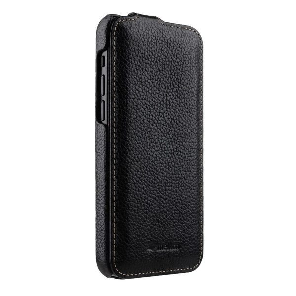 Melkco iPhone 12 Pro Max Jacka Series Premium Leather Cover- Black - Tashqila