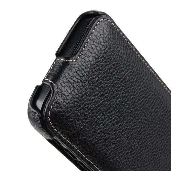 Melkco iPhone 12 Pro Max Jacka Series Premium Leather Cover- Black - Tashqila