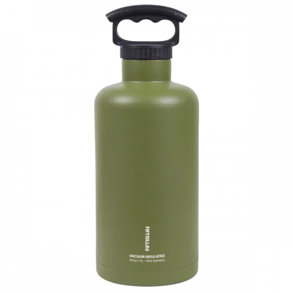 Fifty/Fifty 2L Bottle 3 Finger Lid - Olive - Tashqila