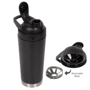 Fifty/Fifty Shaker Bottle 750ml - Matte Black - Tashqila