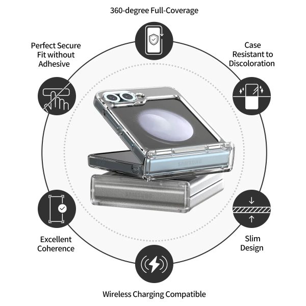Araree Samsung Z Flip 6 Nukin 360 Case - Clear - Tashqila