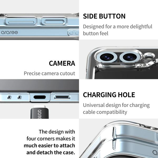 Araree Samsung Z Flip 6 Nukin 360 Case - Clear - Tashqila