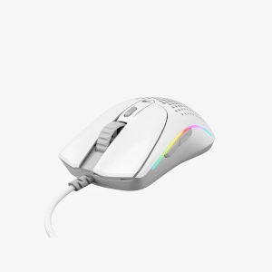 Glorious Model O2 Mini Wired Gaming Mouse - Matte White - Tashqila