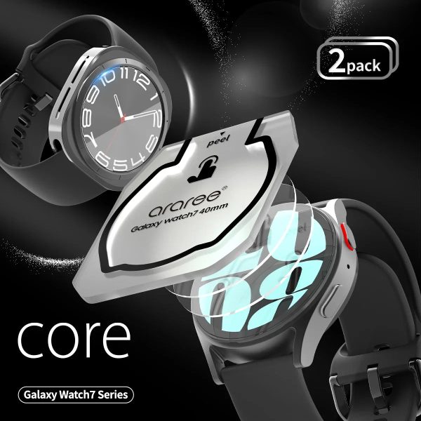 Araree Core Glass Galaxy Watch 7 Ultra Screen Protector (2 Pcs) - Clear - Tashqila