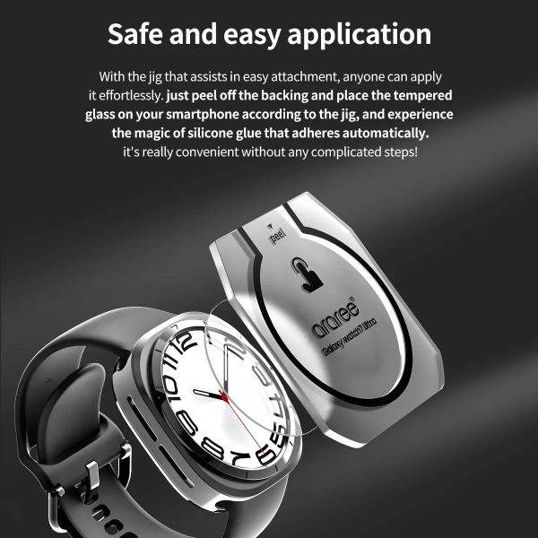 Araree Core Glass Galaxy Watch 7 Ultra Screen Protector (2 Pcs) - Clear - Tashqila