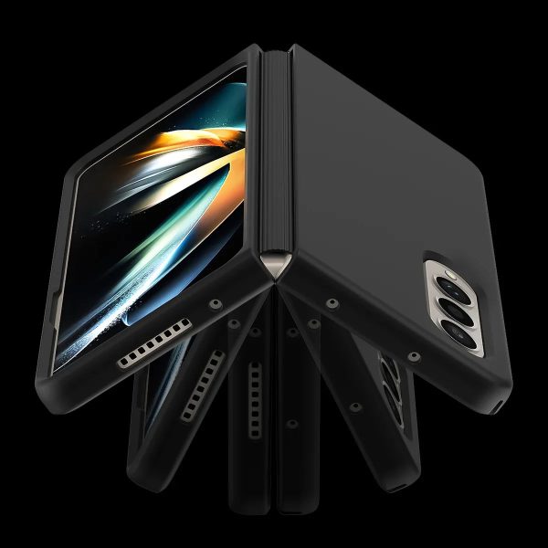Araree Aeroflex Case For Z Fold 4 - Black - Tashqila