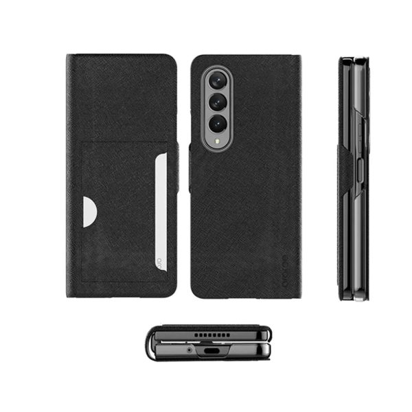 Araree Bonnet C Diary Case For Z Fold 4 - Black - Tashqila