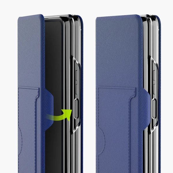 Araree Bonnet C Diary Case For Z Fold 4 - Ash Blue - Tashqila