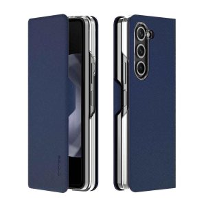 Araree Z Fold 5 Bonnet Diary Flip Case - Ash Blue