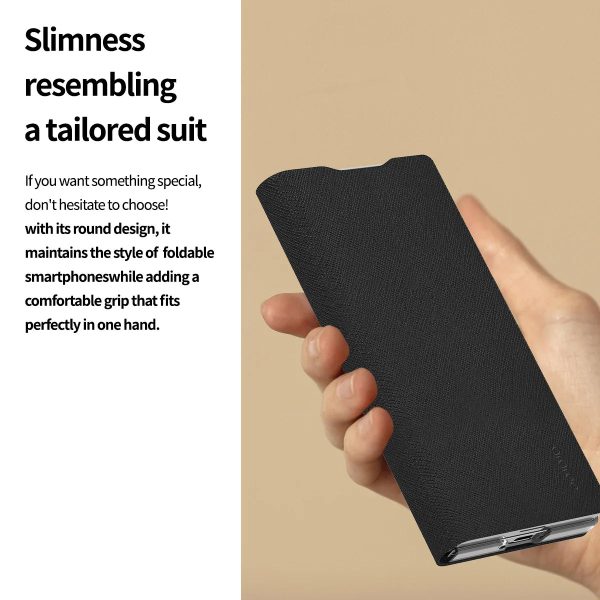 Araree Samsung Z Fold 6 Bonnet Diary Case - Black - Tashqila