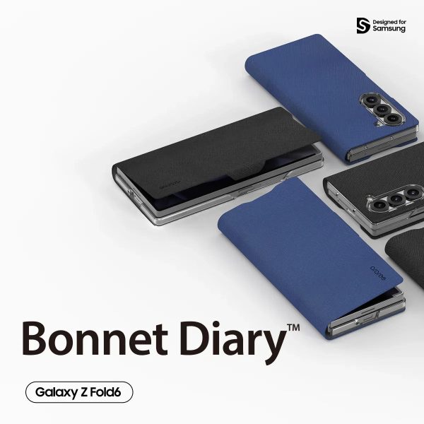 Araree Samsung Z Fold 6 Bonnet Diary Case - Blue - Tashqila