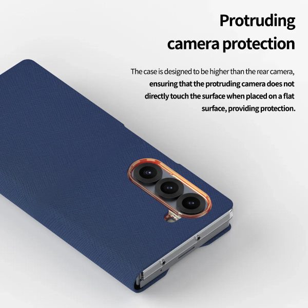 Araree Samsung Z Fold 6 Bonnet Diary Case - Blue - Tashqila