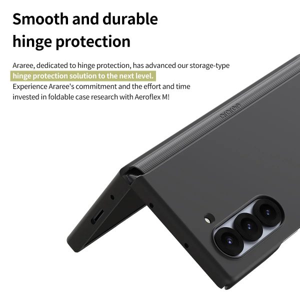 Araree Samsung Z Fold 6 Aero Flex Magsafe Case - Black - Tashqila
