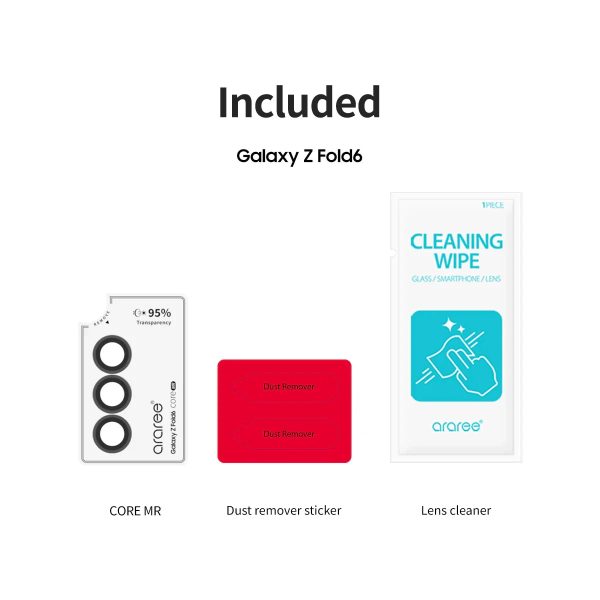 Araree Samsung Z Fold 6 Core Camera Metal Ring - Clear - Tashqila