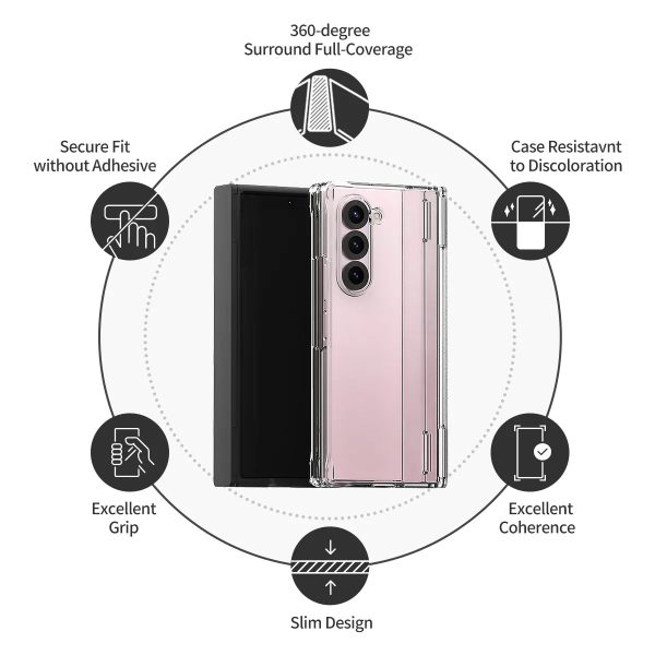 Araree Samsung Z Fold 6 Nukin 360 Case - Clear - Tashqila