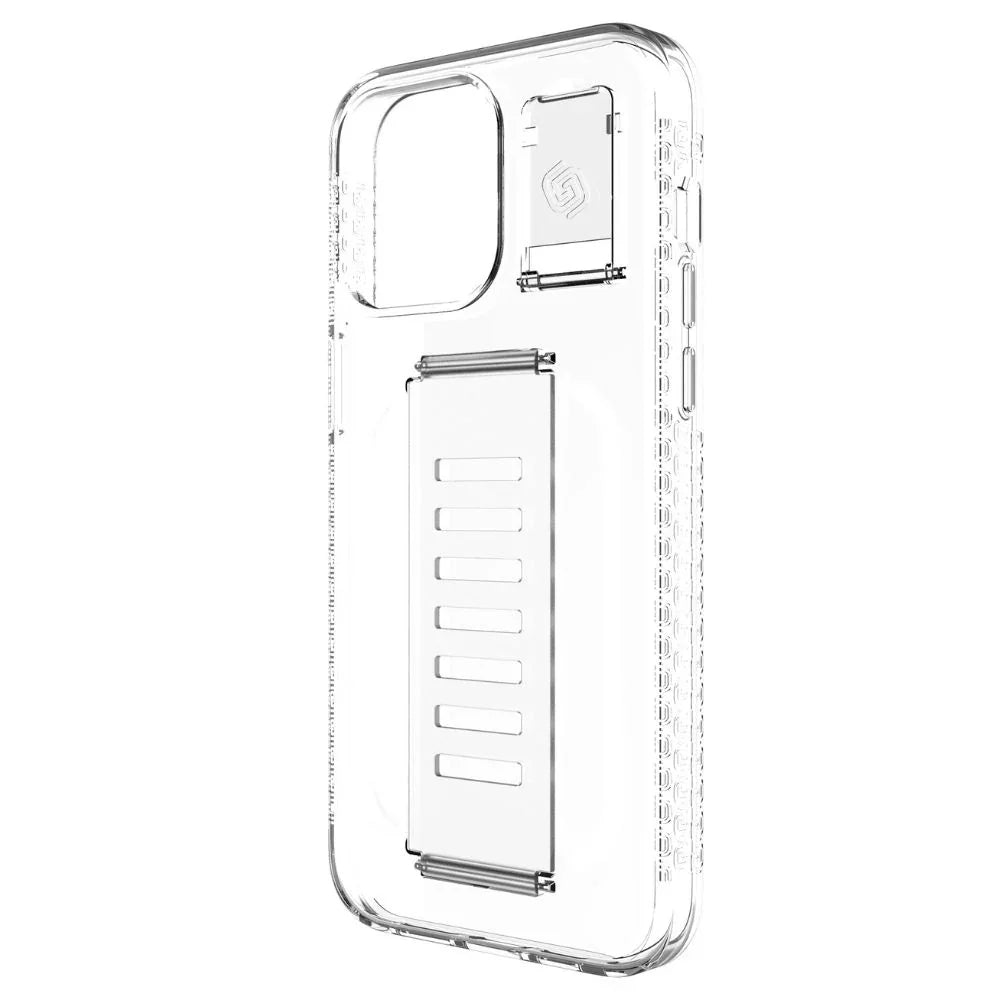 Grip2u Ultra Boost Case with Kickstand iPhone 15 Pro Max - Clear - Tashqila