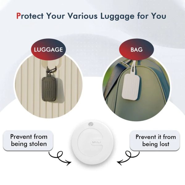 Mili MiTag Plus Item Finder With Luggage Tag - Black - Tashqila