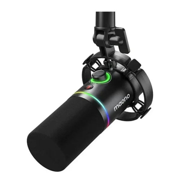 Maonocaster PD200X USB/XLR Dynamic Gaming RGB Microphone - Black - Tashqila