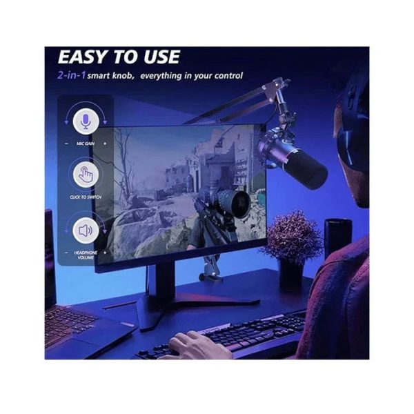 Maonocaster PD200XS USB/XLR Dynamic Microphone Set with Boom Arm - Tashqila