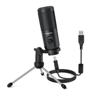 Maonocaster AU-PM461TR USB Gaming Microphone with Mic Gain - Black - Tashqila